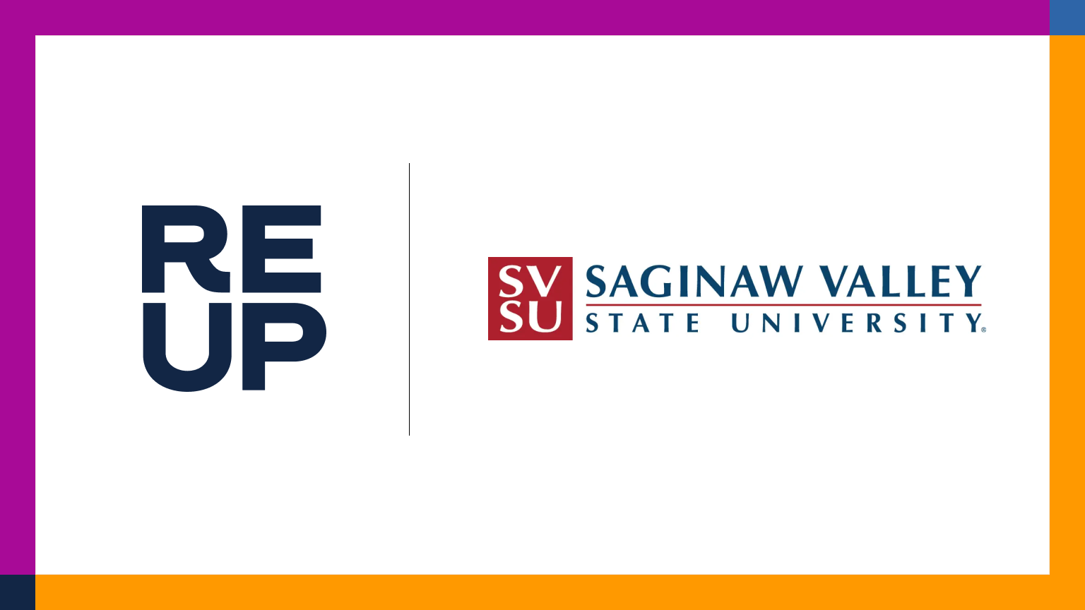 ReUp Education Saginaw Valley State University partnership announcement