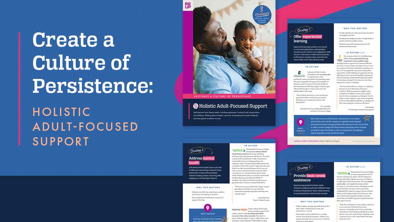 Creat a culture of persistence with holistic adult focused support